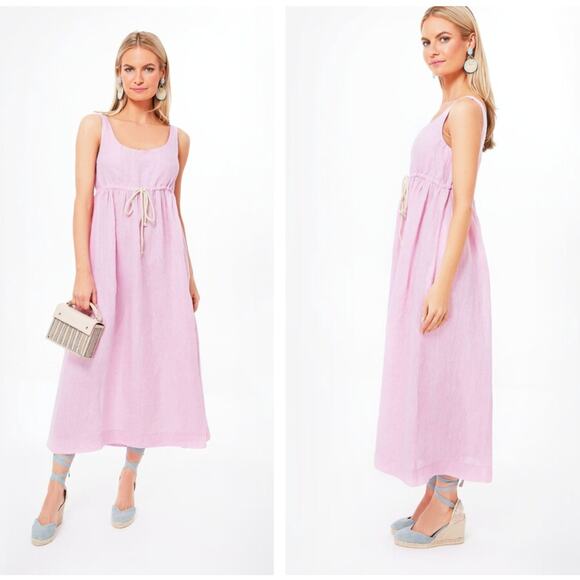 Tuckernuck Dresses & Skirts - TUCKERNUCK x POMANDER PLACE Sabella Linen Maxi Dress Pink Sz XXL NWT {LL31}